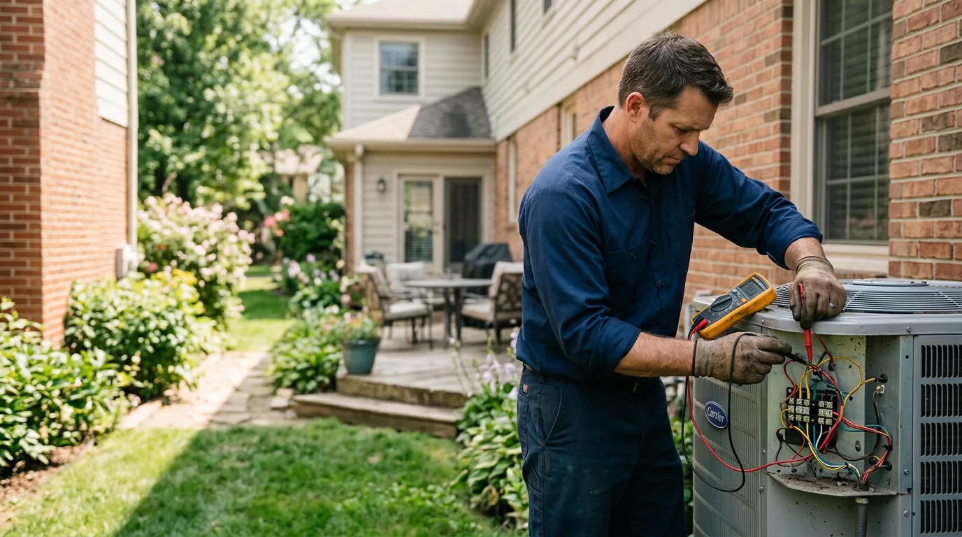 HVAC technician working near Cosmopolis, WA